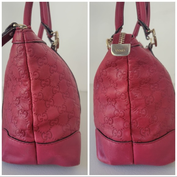 Gucci Guccissima Lovely Heart Red Tote - Picture 3 of 7